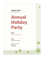 Company Holiday Event Party Invitation Templates